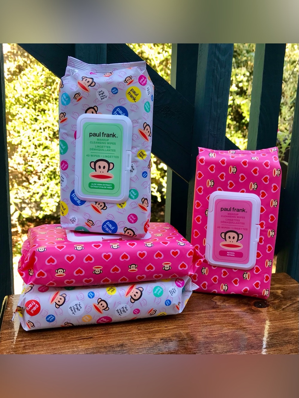NEW Lot PAUL FRANK Make Up Cleaning Wipes On The Go Travel Retinol & Aloe Vera